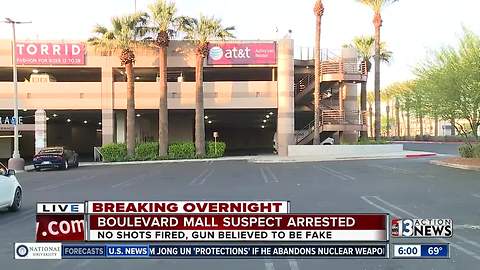 Man with "gun" at mall arrested