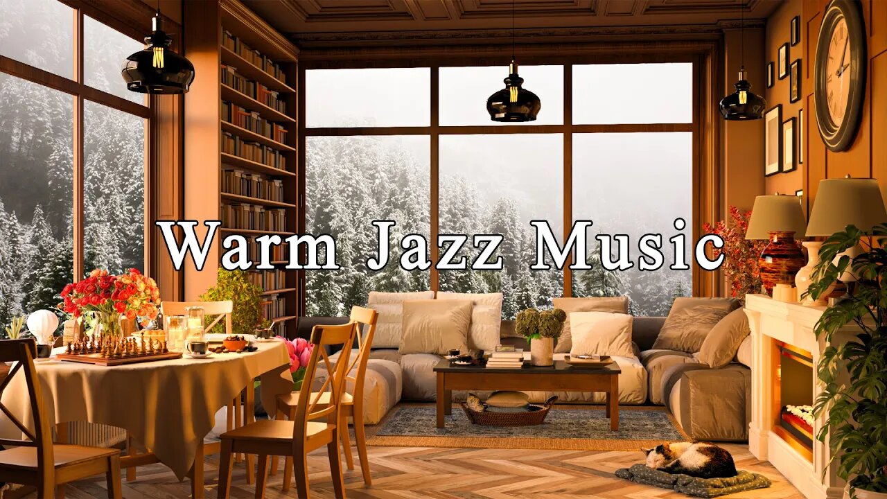 Jazz Instrumental Music for Relaxation, Study and Work ☕ Cozy Coffee Shop Ambience & Warm Jazz Music