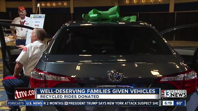 Cars given to deserving families in Las Vegas during SEMA Show