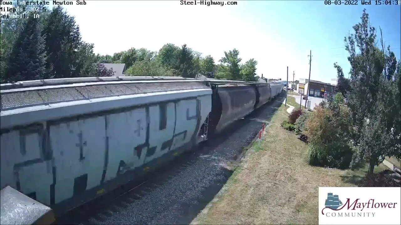 IAIS 516 Interstate Leading EB Manifest at Grinnell, IA on August 3, 2022 #steelhighway