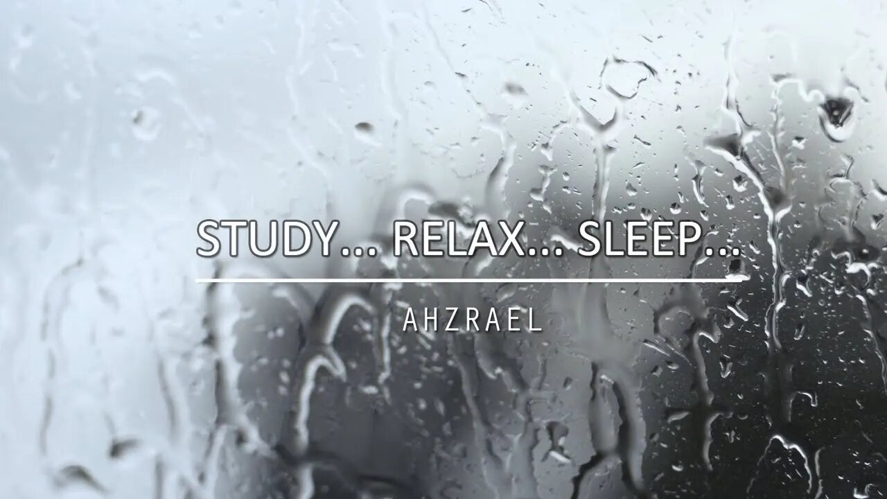 Rain drops & thunder to help work from home, study, relax or sleep. ASMR Weather Ambience