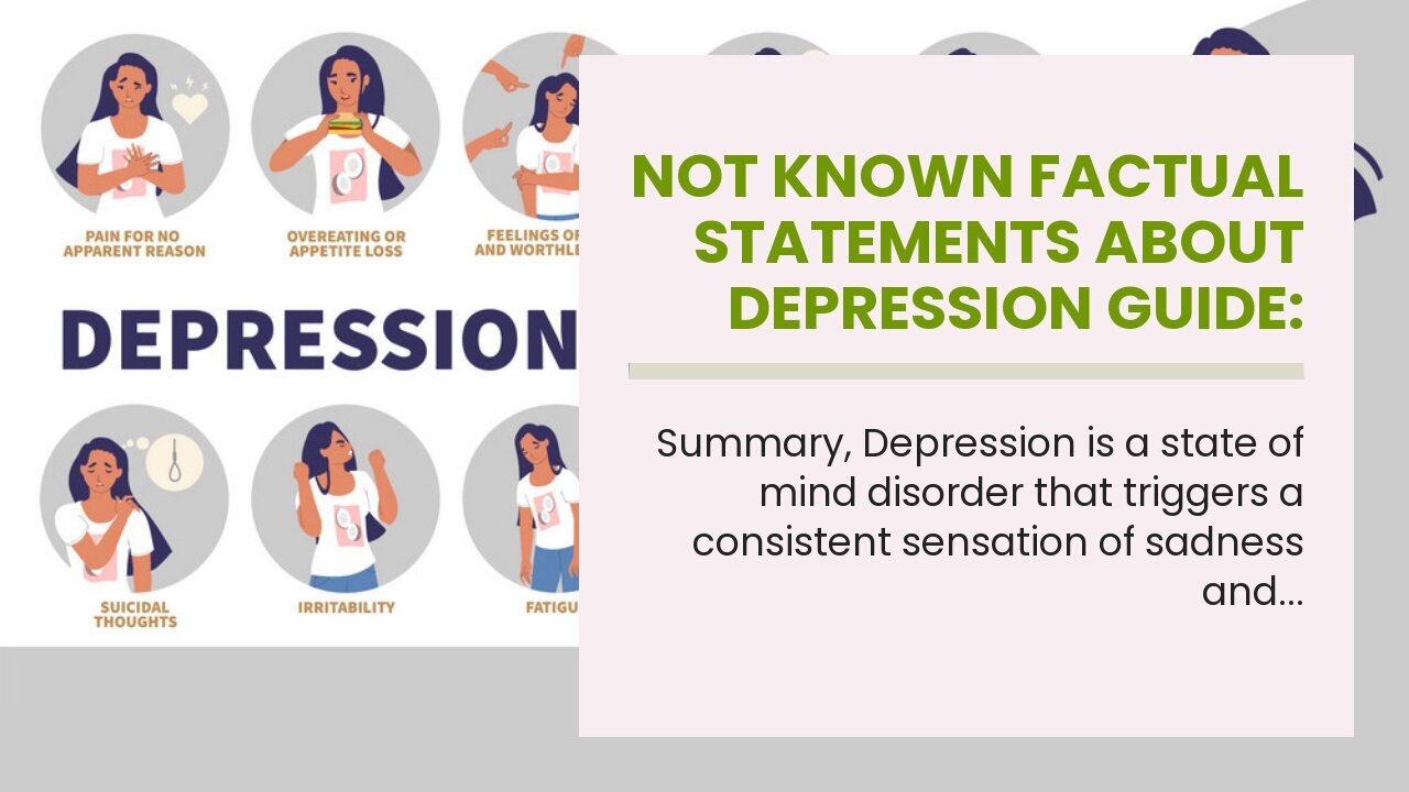 Not known Factual Statements About Depression Guide: Symptoms, Treatment, & Recovery