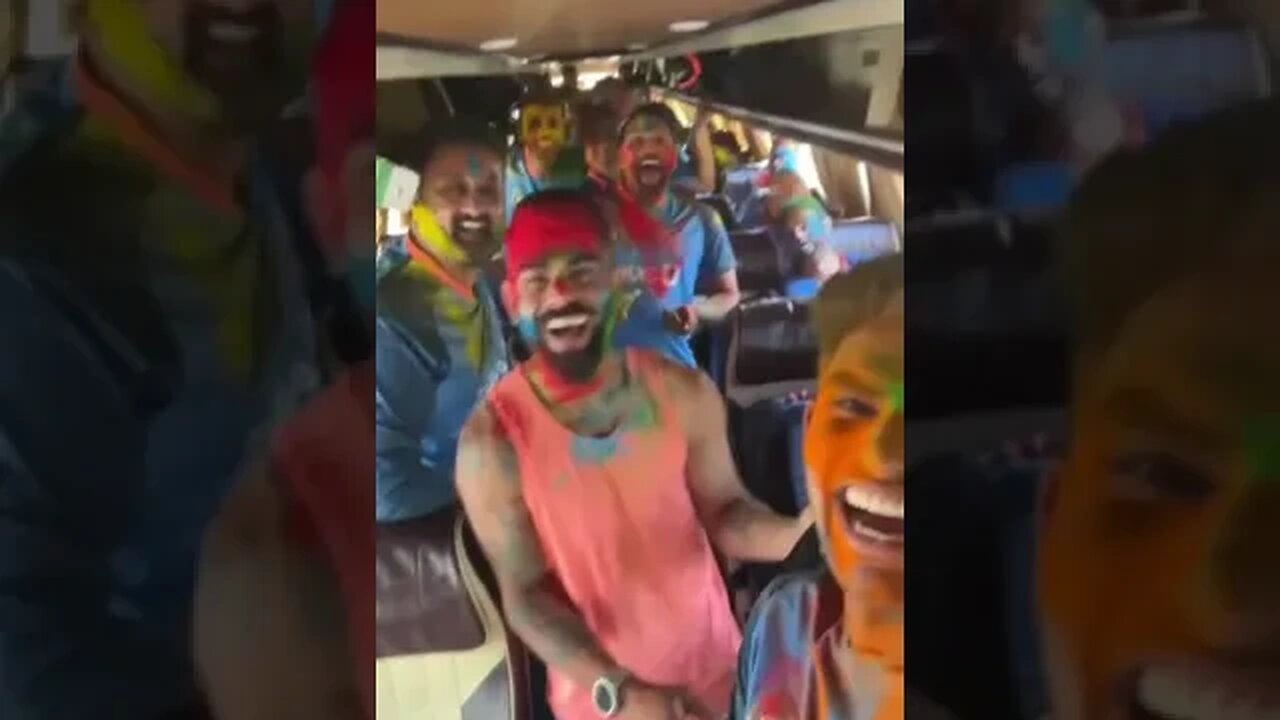 Virat Kohli's Holi Celebration | Team India Holi Celebration | Holi Celebration in India