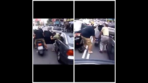 Don't open cars gate suddenly in single areas