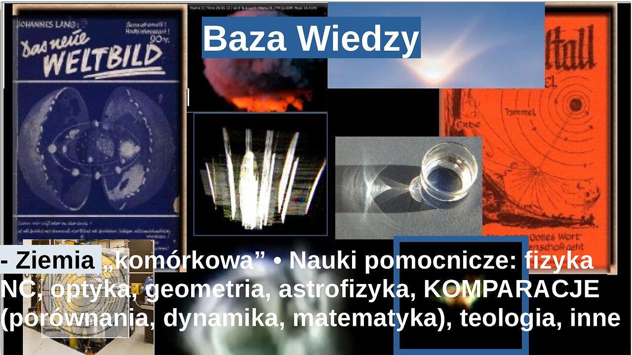 Baza Wiedzy Ziemia „komórkowa” • Nauki pomocnicze: fizyka NC, optyka, geometria, astro, itp.