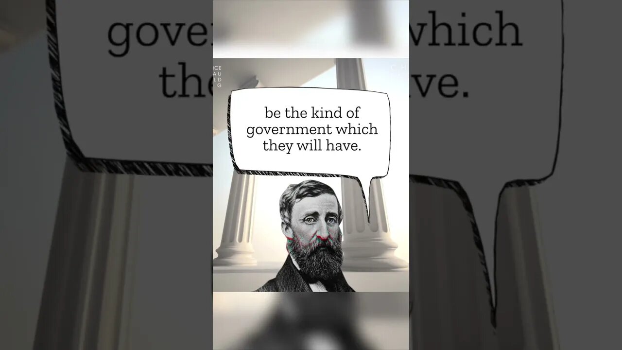 Civil David Obedience by Henry David Thoreau #shorts