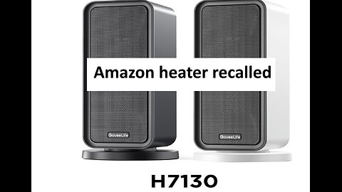 Amazon space heaters recalled