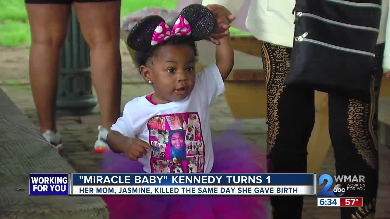 Baby who was saved and delivered after her mom was shot by her father turns one