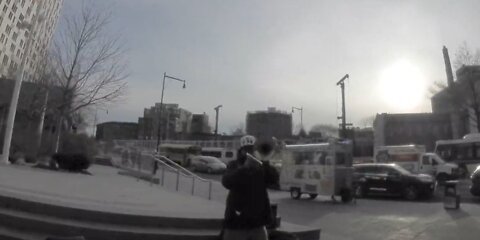 HITTING the BRICKS Lavi$h Trombone player & entrepreneur, Brooklyn, NY 1-13-22...