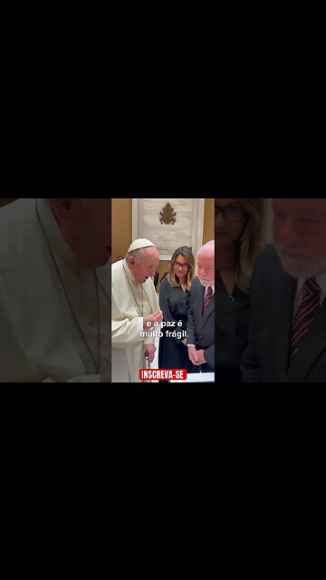 AGORA! LULA E JANJA ENCONTRAM O PAPA FRANCISCO.