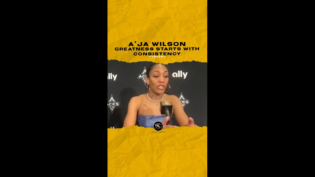 @aja22wilson Greatness starts with consistency