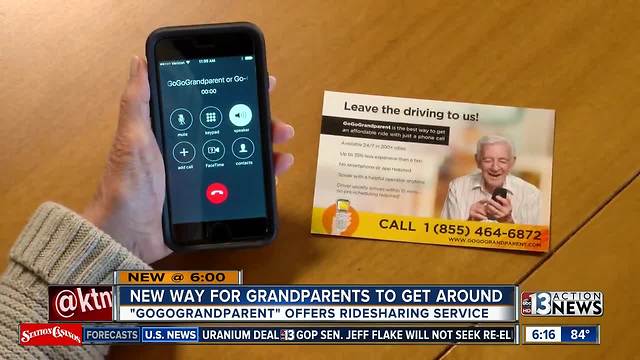 GoGoGrandparent is a ridesharing service for older people