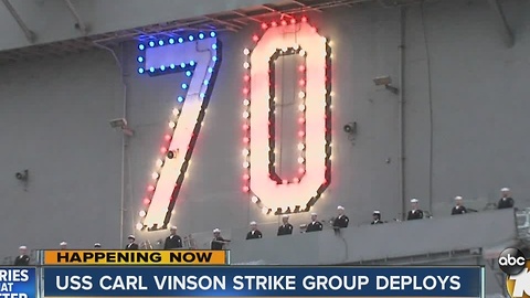 USS Carl Vinson Strike Group Deploys