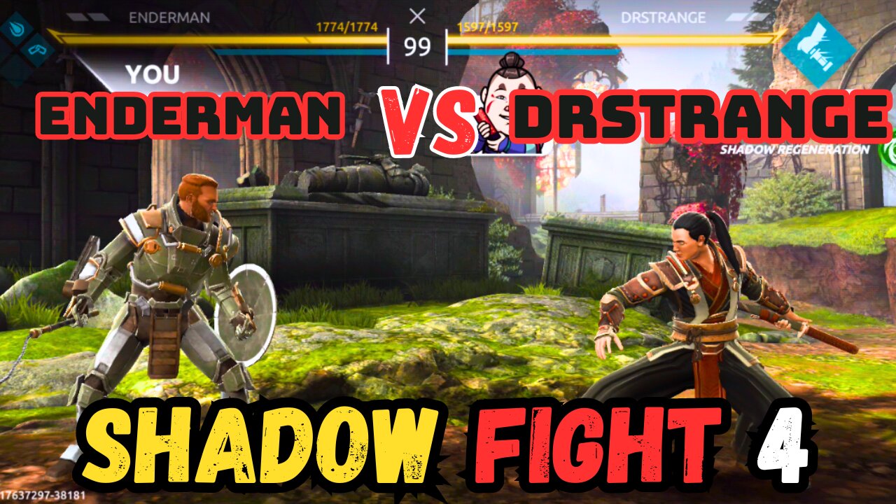 ENDERMAN Vs DRSTRSNGE Becoming a Shadow Master Shadow Fight 4 Mobile Gameplay Highlights!