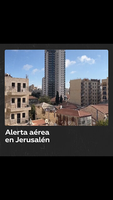 Sirenas en Jerusalén por el lanzamiento de cohetes desde la Franja de Gaza a Israel