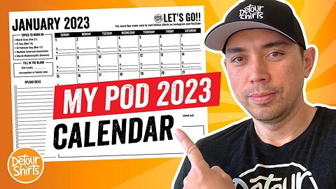 The Print on Demand Productivity Calendar for 2023. Filled with Tips, Topics, Design Ideas and More!