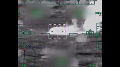 Russian helicopter Mi-28 destroys several Ukrainian tanks and military vehicles