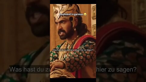 Bahubali in German language 😂😂😂