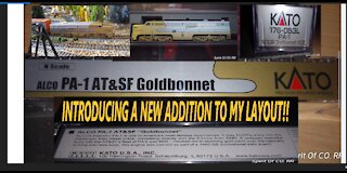 INTRODUCTION TO MY NEW KATO AT&SF GOLDBONNET!! NEW ADDITION TO MY LAYOUT