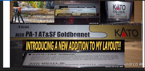 INTRODUCTION TO MY NEW KATO AT&SF GOLDBONNET!! NEW ADDITION TO MY LAYOUT