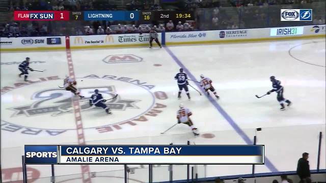 Calgary Flames torch NHL-leading Tampa Bay Lightning 5-1 for 5th straight win