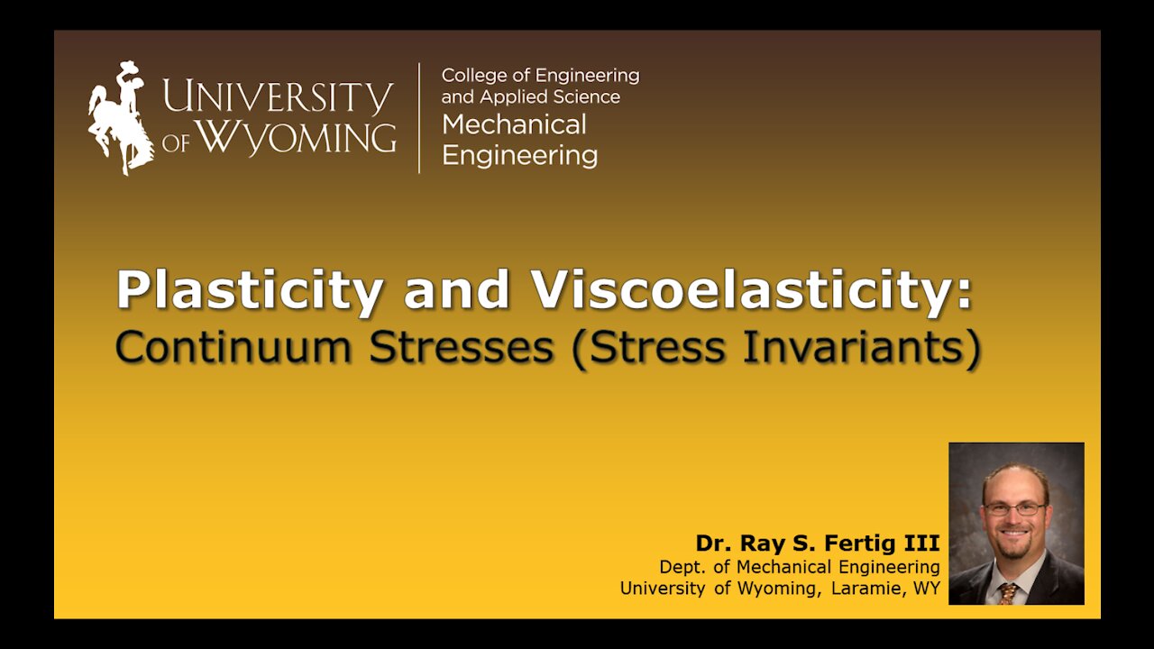 Continuum Stresses - Stress Invariants