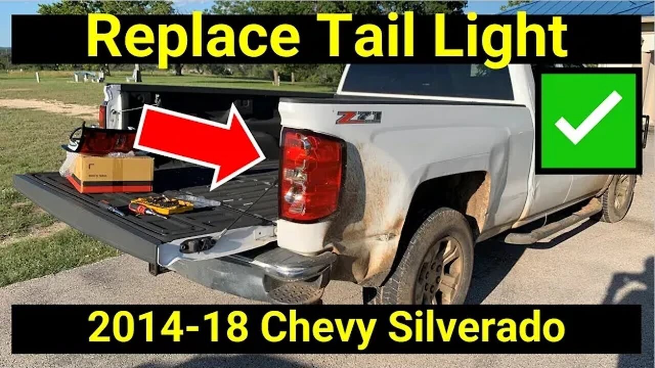 ✅ How to Replace the Tail Light on Just About any Pickup Truck (example 2014-18 Chevy Silverado)