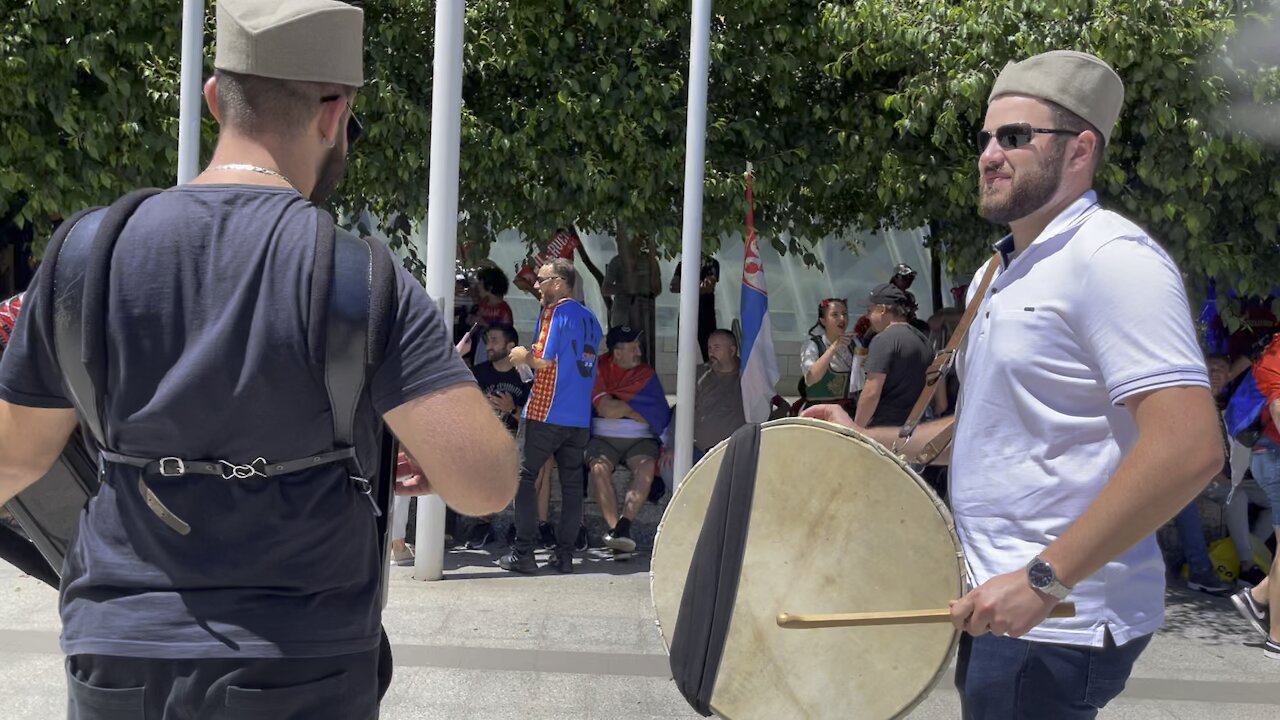 Serbian community gathering support Novak Djokovic