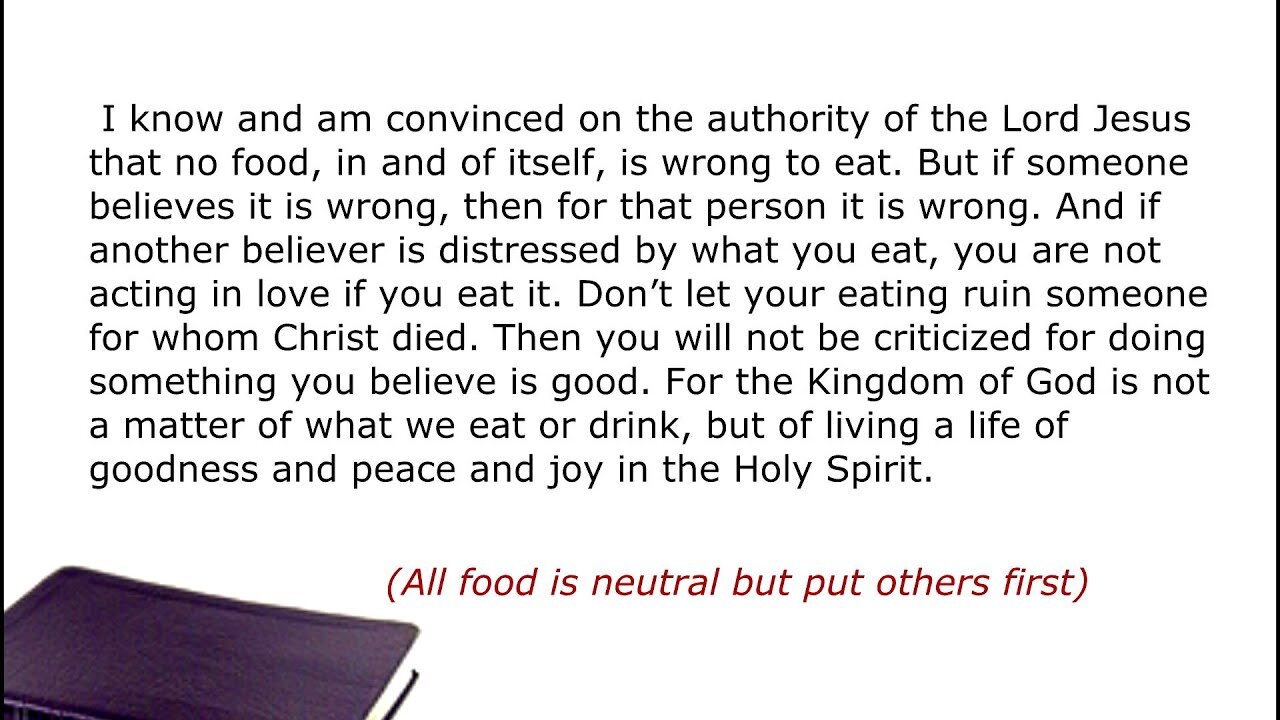 Stay Free (Part 34 - Romans 14)