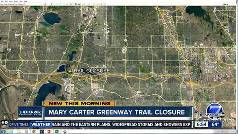 Mary Carter Greenway Trail closure