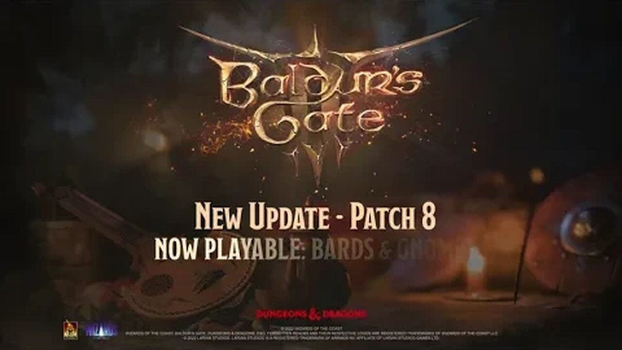 PATCH 8 BARD TRAILER!! - Baldur's Gate 3