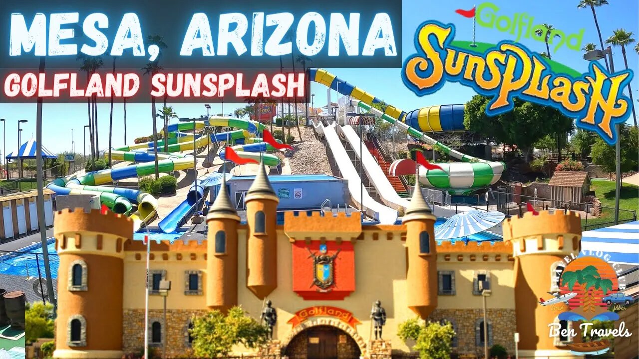 We went to Golfland Sunsplash In Mesa Arizona | Arcade, Waterpark, Miniature Golf & Bumper Boats