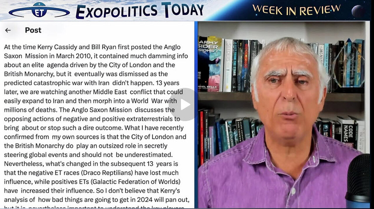 Exopolitics Today Week in Review with Dr Michael Salla – Nov 11, 2023