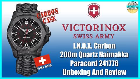 Worth The Money? | Victorinox I.N.O.X. Carbon 200m Quartz Paracord 241776 Unbox & Review