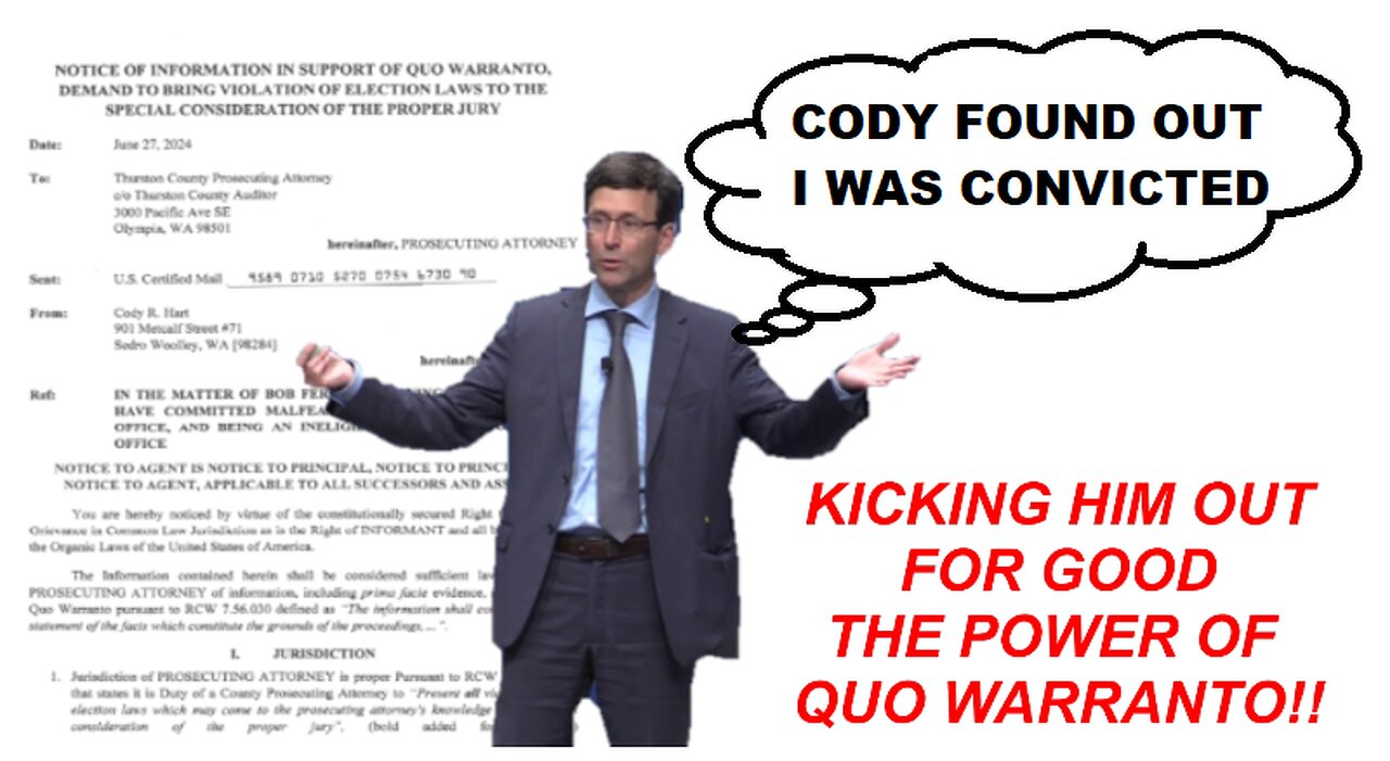 CODY FILES TO KICK FERGUSON OUT OF ELECTION