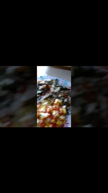 Chicken,spinach,blk olive,carrot and rice stir fry w/ scrambled eggs for dinner.