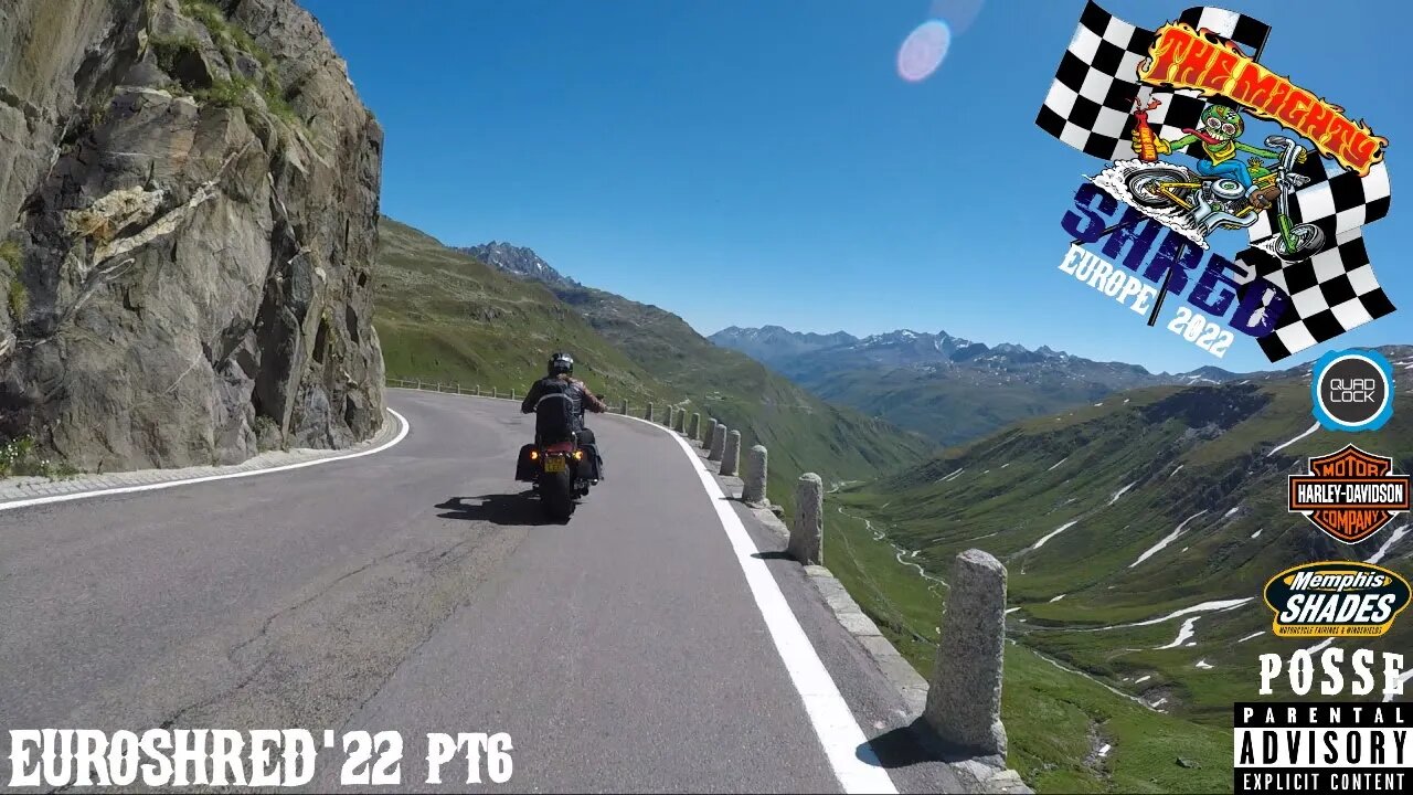 Perfect riding conditions for our Harley-Davidsons | Old St Gotthard Pass in the Alps | Euroshred