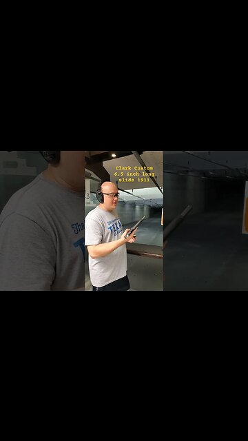 Clark Custom 6.5 inch barreled long slide 1911 made by Jim Clark Sr. #shorts #1911 #gunrange #45acp