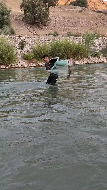 fishing in the river