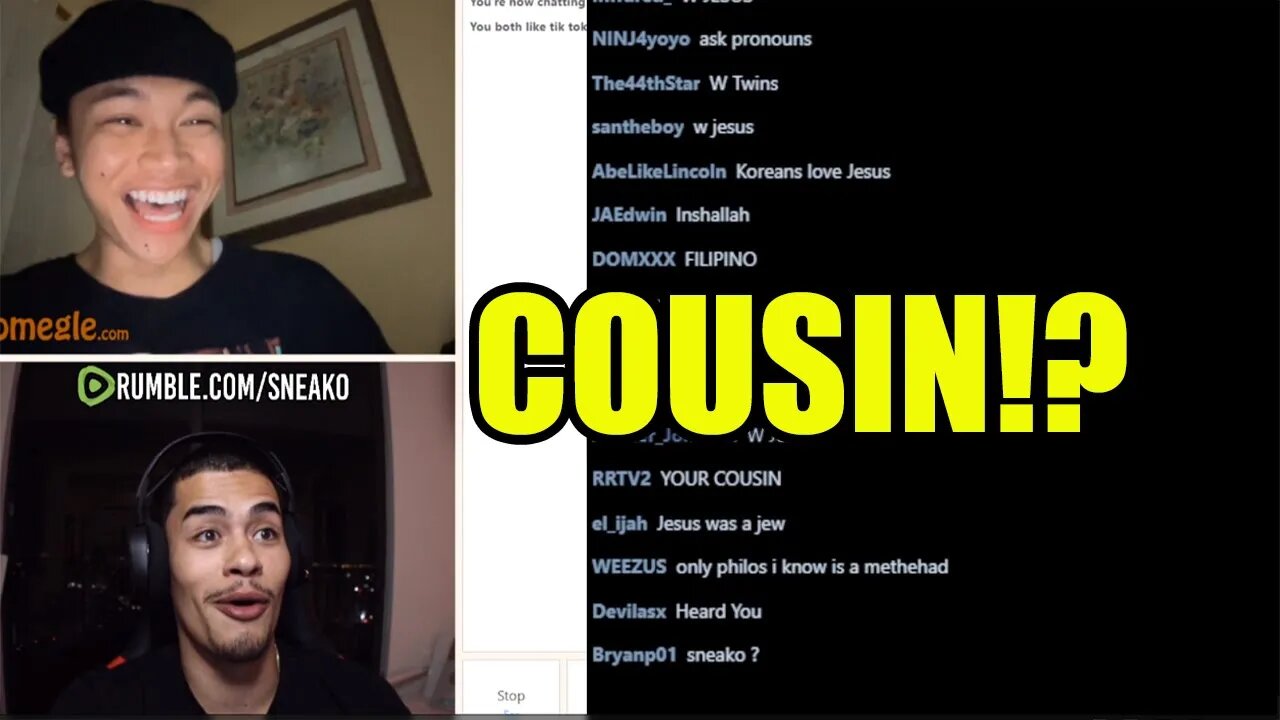 Sneako Runs Into His Filipino COUSIN On Omegle!?