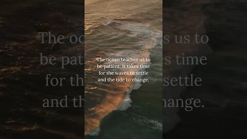 The Ocean’s Lesson: Patience - Relaxing Waves for Stress Relief #shorts