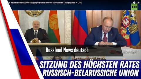 Sitzung Russich-Belarussiche Union.