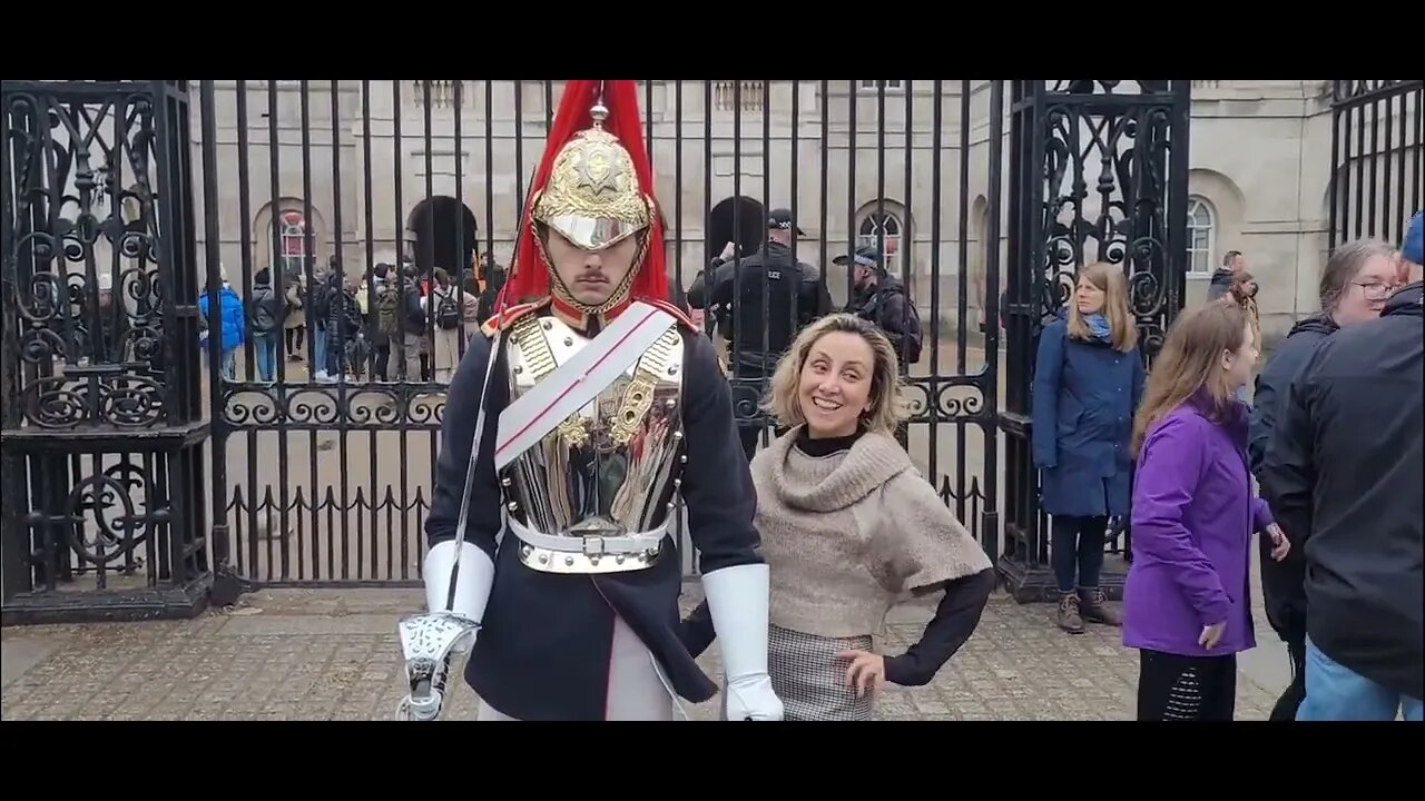 They Don't get he is a real soldier #horseguardsparade