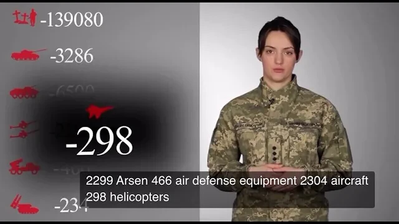 Ukrainian report on Russian losses