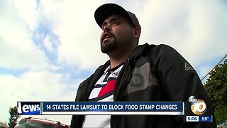 14 states sue to block food stamp changes