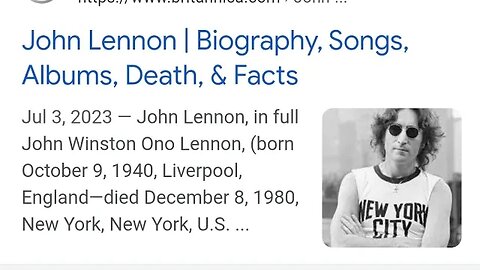 AMERICA NO 1 LEGEND John Winston Ono Lennon, (born October 9, 1940, Liverpool,