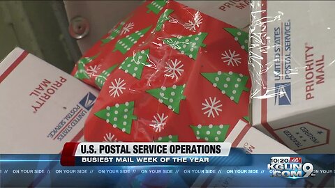 USPS Tucson shows facility operations during busiest mailing week