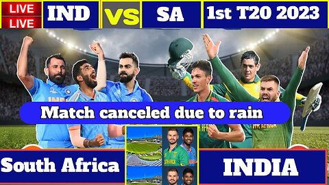 India VS South Africa 1st T20 2023-24 | Match canceled due to rain | baarish ke kaaran maich radd