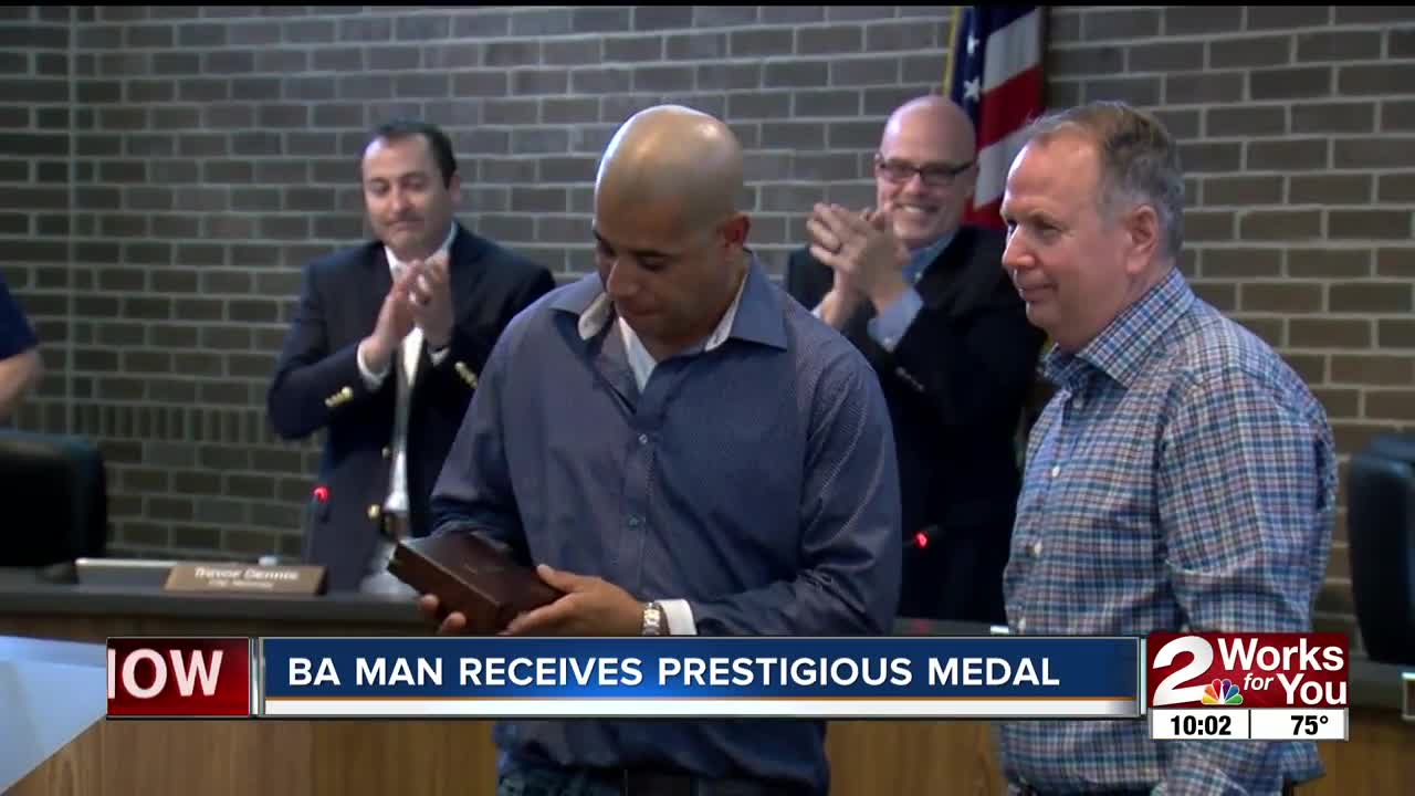 BA man received prestigious medal for heroic actions