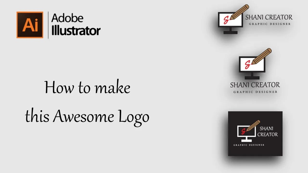 How to start making a Logo Graphic Design | Creative Logo Idea | Logo Design Illustrator CC